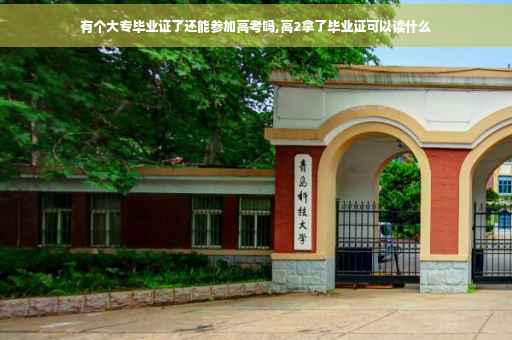 有个大专毕业证了还能参加高考吗,高2拿了毕业证可以读什么