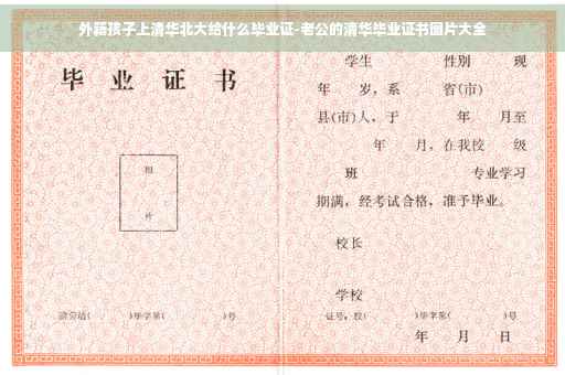 外籍孩子上清华北大给什么毕业证-老公的清华毕业证书图片大全