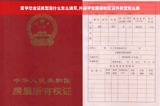 留学毕业证类型是什么怎么填写,外籍学生国籍地区证件类型怎么填