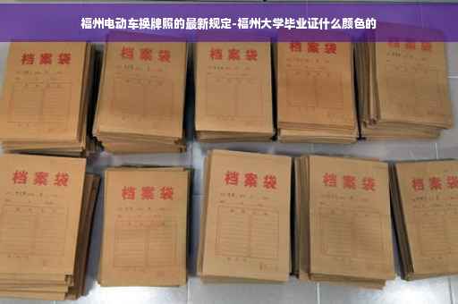 福州电动车换牌照的最新规定-福州大学毕业证什么颜色的