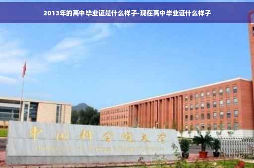 2013年的高中毕业证是什么样子-现在高中毕业证什么样子