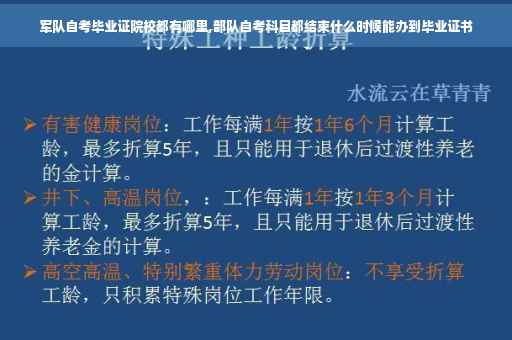 军队自考毕业证院校都有哪里,部队自考科目都结束什么时候能办到毕业证书