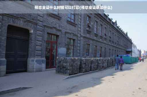 预毕业证什么时候可以打印(预毕业证明是什么)
