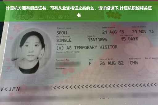 计算机方面有哪些证书，可有从业资格证之类的么，请详细说下,计算机职称相关证书