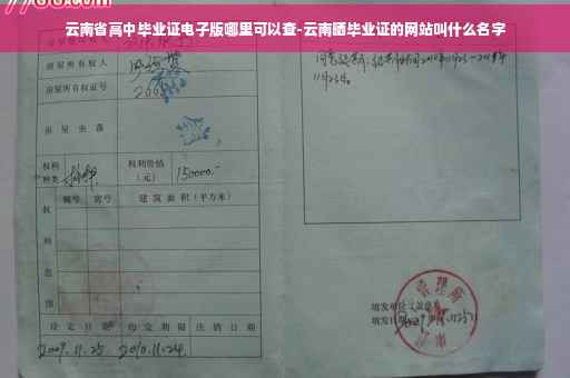 云南省高中毕业证电子版哪里可以查-云南晒毕业证的网站叫什么名字