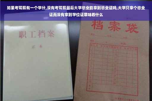 如果考驾照有一个学分,没有考驾照最后大学毕业能拿到毕业证吗,大学只拿个毕业证而没有拿到学位证意味着什么
