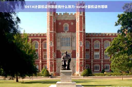 OSTA计算机证书到底有什么效力-osta计算机证书等级