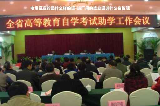 电焊证发的是什么样的证-进厂用的毕业证叫什么名称呢
