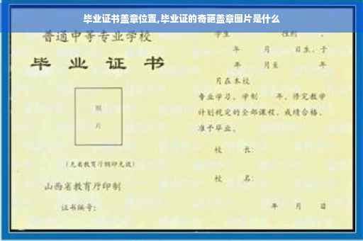 毕业证书盖章位置,毕业证的奇葩盖章图片是什么