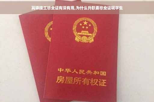 高级技工毕业证有没有用,为什么升职要毕业证呢学生