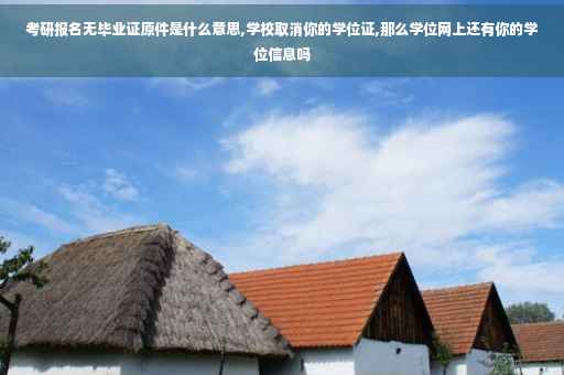 考研报名无毕业证原件是什么意思,学校取消你的学位证,那么学位网上还有你的学位信息吗