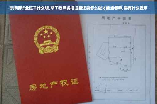 导师要毕业证干什么呢,拿了教师资格证后还要怎么做才能当老师,要有什么程序