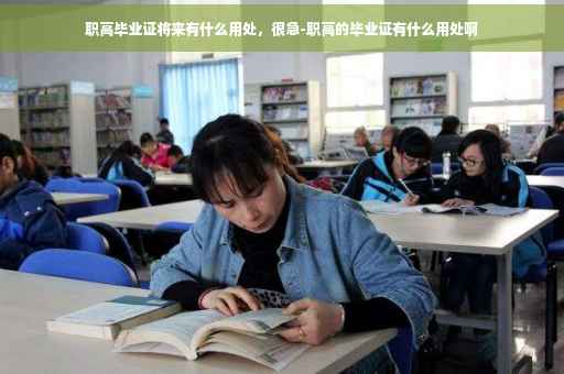 职高毕业证将来有什么用处，很急-职高的毕业证有什么用处啊