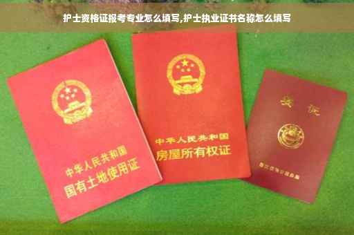 护士资格证报考专业怎么填写,护士执业证书名称怎么填写
