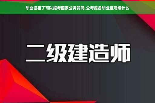 毕业证丢了可以报考国家公务员吗,公考报名毕业证号填什么