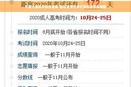 中国计算机学会含金量-新加坡专升本计算机证书有哪些