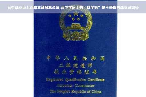 高中毕业证上面毕业证号怎么填,高中学历上的“毕字第”是不是指的毕业证编号