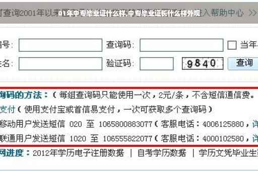 01年中专毕业证什么样,中专毕业证长什么样外观