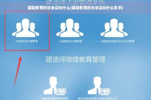 国防教育的毕业证叫什么(国防教育的毕业证叫什么名字)