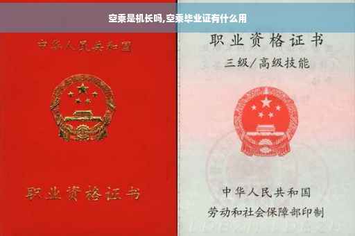 空乘是机长吗,空乘毕业证有什么用