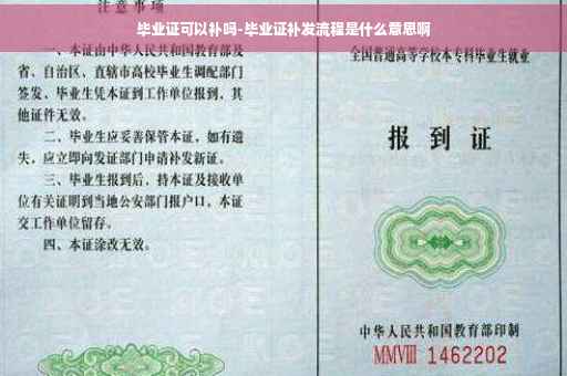 毕业证可以补吗-毕业证补发流程是什么意思啊