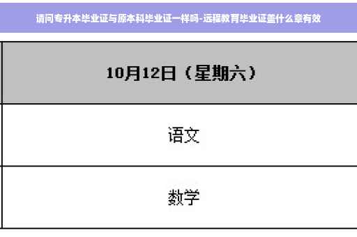 请问专升本毕业证与原本科毕业证一样吗-远程教育毕业证盖什么章有效