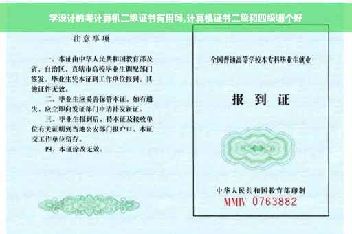 学设计的考计算机二级证书有用吗,计算机证书二级和四级哪个好