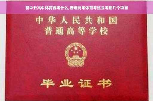 初中升高中体育要考什么,普通高考体育考试会考那几个项目