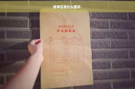 挂学历是什么情况-