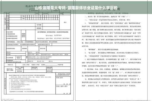 山东蓝翔是大专吗-蓝翔厨师毕业证是什么学历的