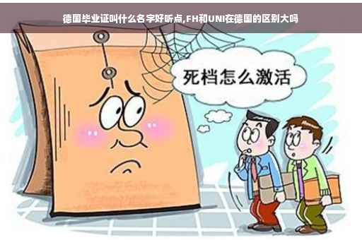 德国毕业证叫什么名字好听点,FH和UNI在德国的区别大吗