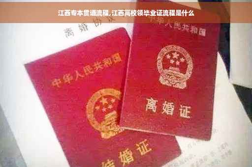 江西专本贯通流程,江西高校领毕业证流程是什么
