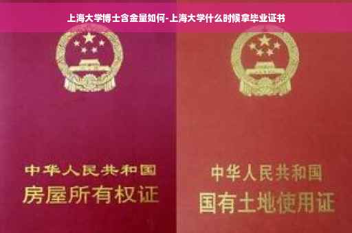 上海大学博士含金量如何-上海大学什么时候拿毕业证书