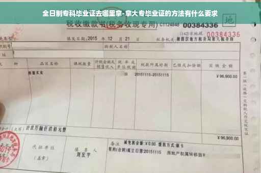 全日制专科毕业证去哪里拿-拿大专毕业证的方法有什么要求