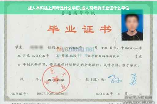 成人本科往上再考是什么学历,成人高考的毕业证什么学位
