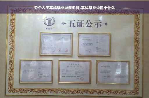 办个大学本科毕业证多少钱,本科毕业证能干什么