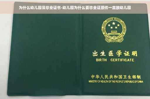 为什么幼儿园没毕业证书-幼儿园为什么要毕业证原件一直放幼儿园