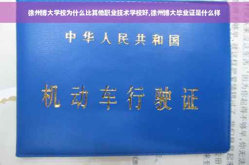 徐州博大学校为什么比其他职业技术学校好,徐州博大毕业证是什么样