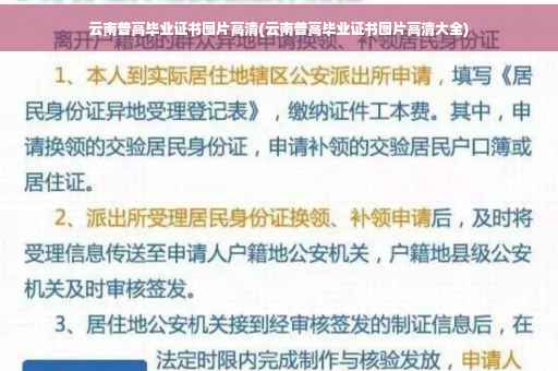 云南普高毕业证书图片高清(云南普高毕业证书图片高清大全)
