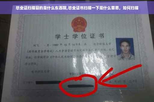 毕业证扫描目的是什么东西啊,毕业证书扫描一下是什么意思，如何扫描