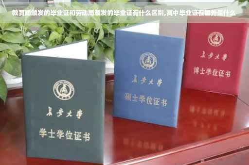 教育局颁发的毕业证和劳动局颁发的毕业证有什么区别,高中毕业证在国外是什么