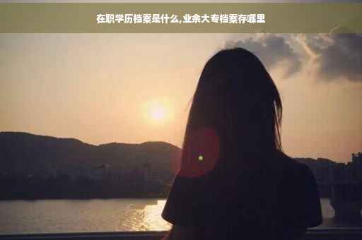 在职学历档案是什么,业余大专档案存哪里