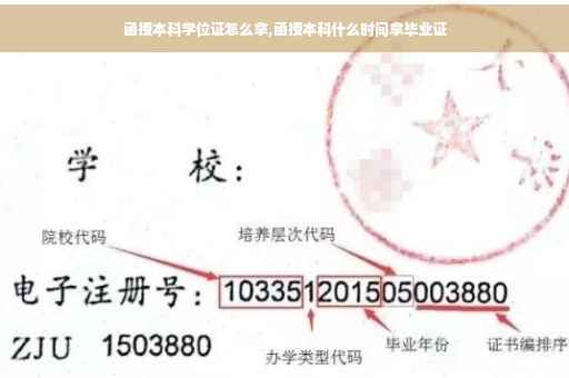 函授本科学位证怎么拿,函授本科什么时间拿毕业证