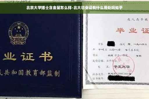 北京大学博士含金量怎么样-北大毕业证有什么用处吗知乎