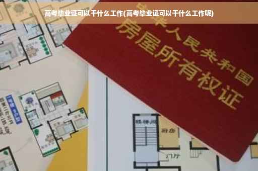 高考毕业证可以干什么工作(高考毕业证可以干什么工作呢)