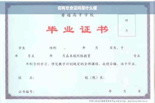 你有毕业证吗是什么梗