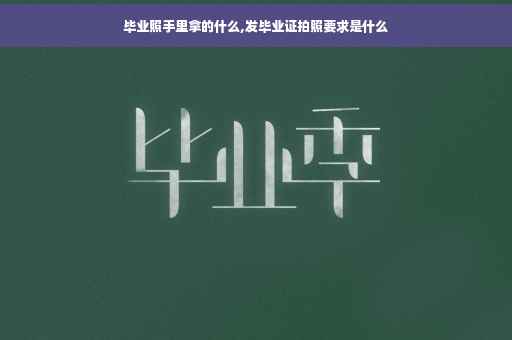毕业照手里拿的什么,发毕业证拍照要求是什么
