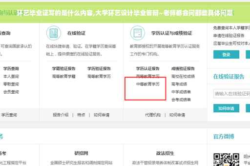环艺毕业证写的是什么内容,大学环艺设计毕业答辩~老师都会问那些具体问题