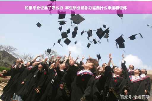 如果毕业证丢了怎么办-学生毕业证补办需要什么手续和证件