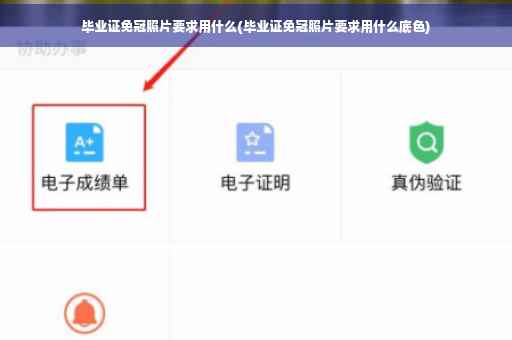 毕业证免冠照片要求用什么(毕业证免冠照片要求用什么底色)